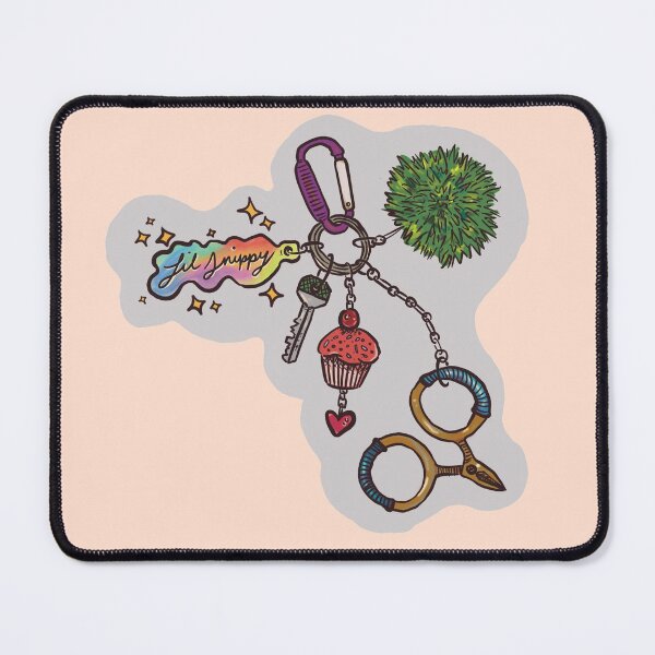 Item preview, lil snippy eclectic keychain carabiner sticker designed and sold by itspandorasbx.