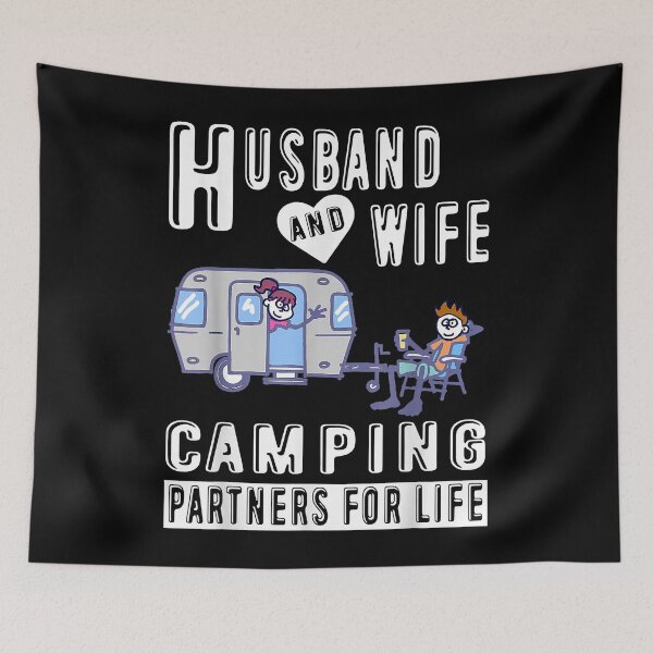 Item preview, Cute Husband And Wife Camping Partners For Life Camper designed and sold by AbelBahringer.