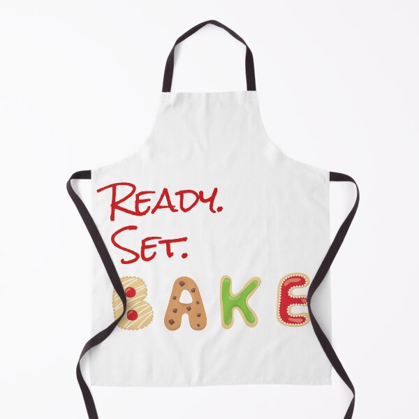 Item preview, Ready. Set. Bake - red lettering designed and sold by PirateAvocado.
