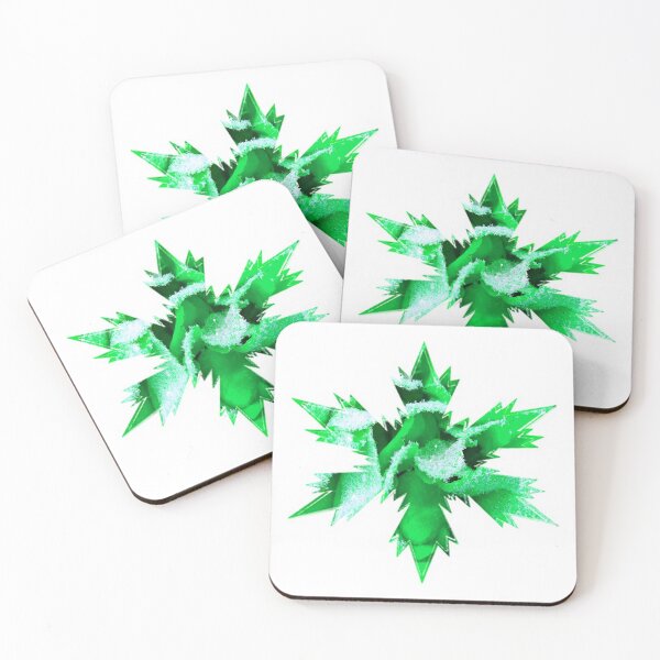 Item preview, Xmas Star  Green shades white Snowflakes by Iritof designed and sold by iritof.