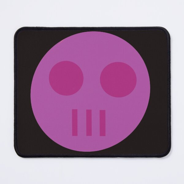 Item preview, Magenta deadpan skull face designed and sold by isabelthwaites.