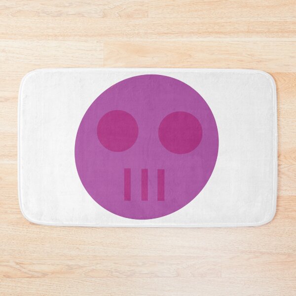 Item preview, Magenta deadpan skull face  designed and sold by isabelthwaites.