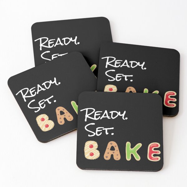 Item preview, Ready. Set. Bake - white lettering designed and sold by PirateAvocado.