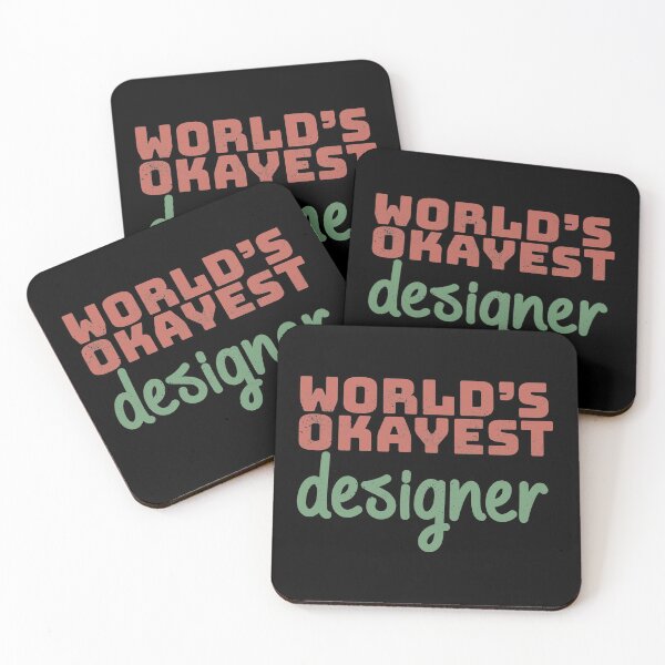 Item preview, World's Okayest Designer designed and sold by Creatively Torn.