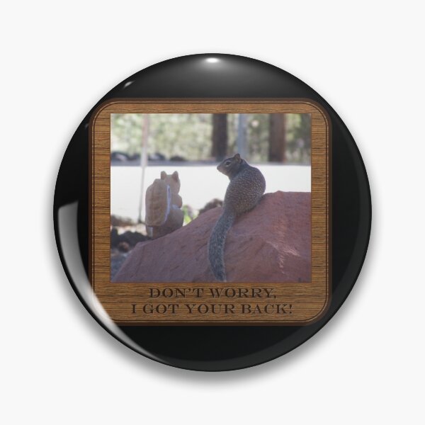 Item preview, Squirrel I Got Your Back! Vintage Plaque on Black designed and sold by HighCountry2021.