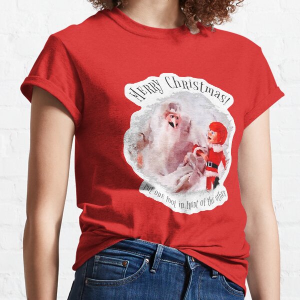 Santa Claus is Coming to Town White Border Classic T-Shirt