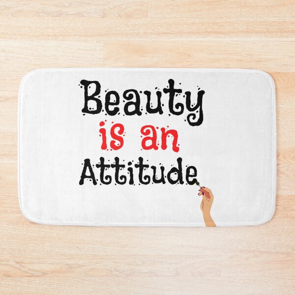 Item preview, Beauty Is An Attitude Funny Sarcastic Beauty Quotes Lovers  designed and sold by chetan786.