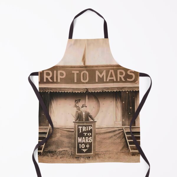 Item preview, Vintage Carnival Side show Mars trip Sepia Photo designed and sold by Glimmersmith.