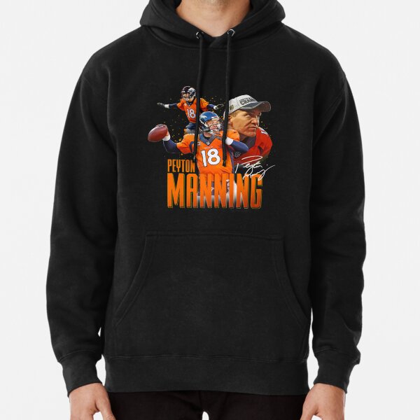 Payton Manning Orange Sawyer Hooded Sweatshirt NFL Hoodie