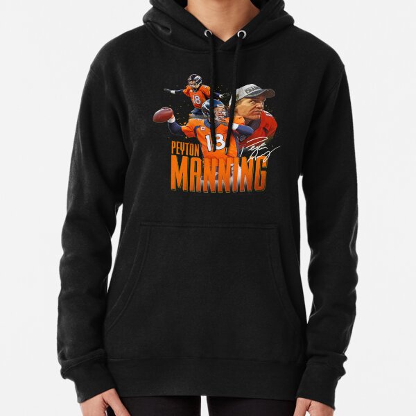 Payton Manning Orange Sawyer Hooded Sweatshirt NFL Hoodie