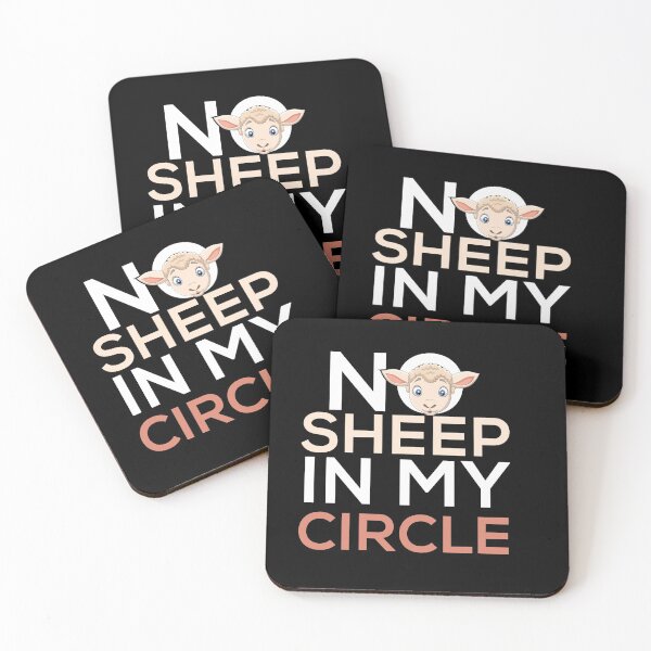 Aperçu de l'œuvre No Sheep In My Circle Personality and Proud Friend Circle créée et vendue par patroart.