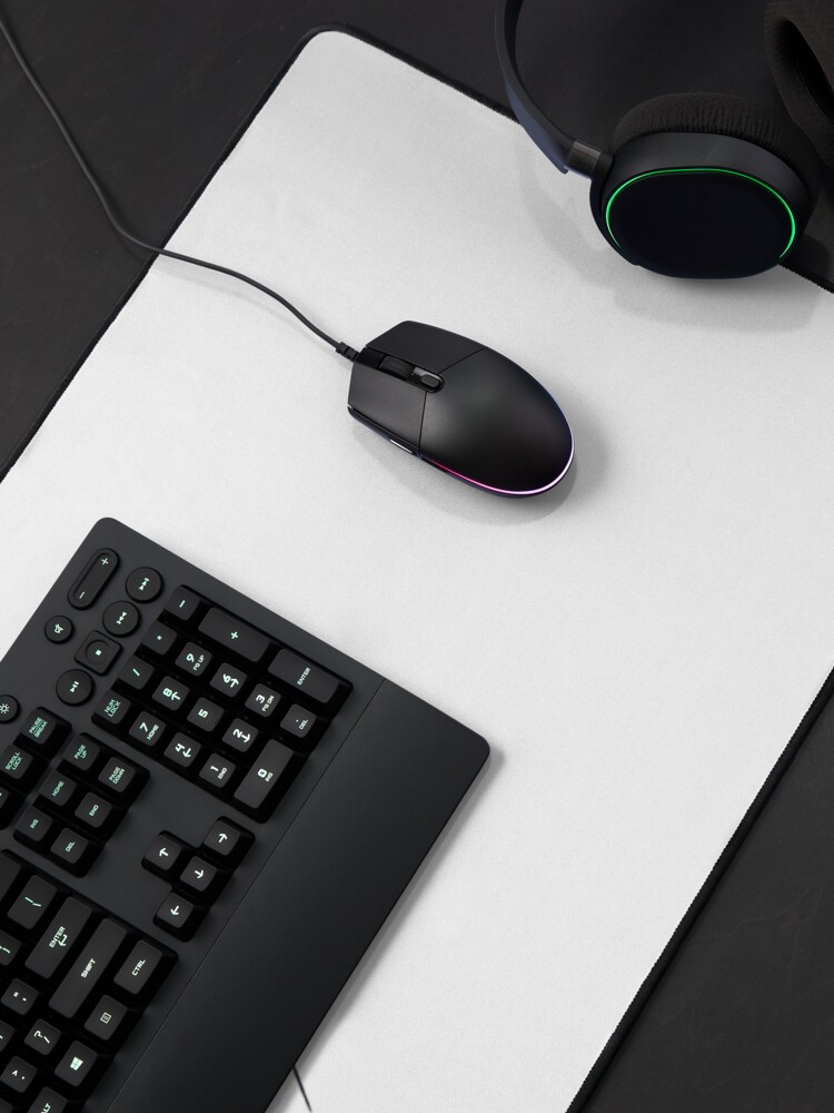 Alternate view of Bright Glossy Red Checked Balloon Tilted Sideways with Stick Mouse Pad
