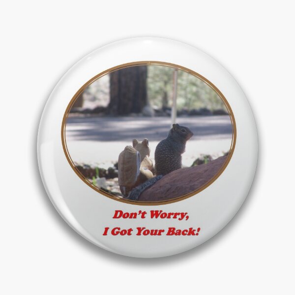 Item preview, Squirrel I Got Your Back! Oval-Brown designed and sold by HighCountry2021.