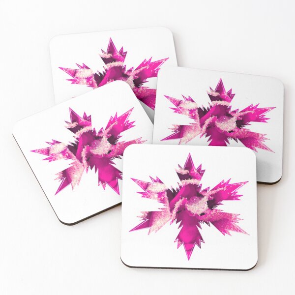 Item preview, Xmas Snowflakes Hot-Pink Star & White snow  by Iritof designed and sold by iritof.