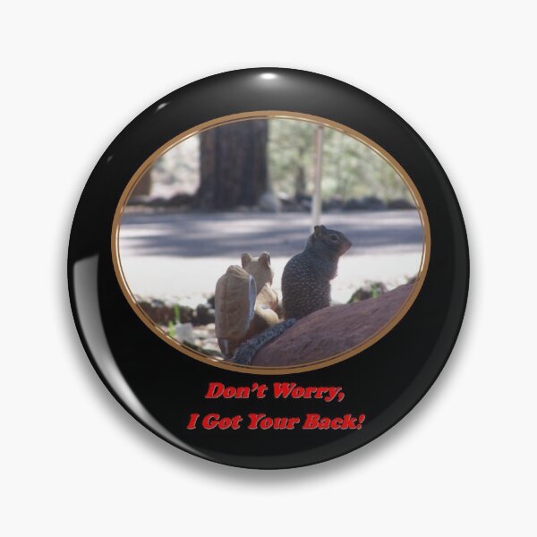 Item preview, Squirrel I Got Your Back! Oval-Brown on Black designed and sold by HighCountry2021.