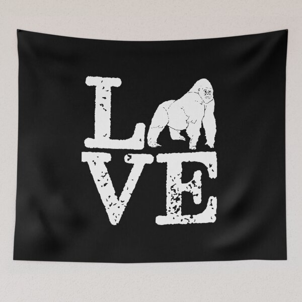 Item preview, Wildlife Safari I Love Gorillas Distressed, I Heart Gorilla Nature designed and sold by Merchking1.