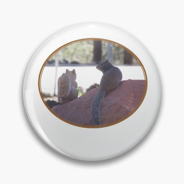 Item preview, Squirrel's New Friend Oval-Brown designed and sold by HighCountry2021.