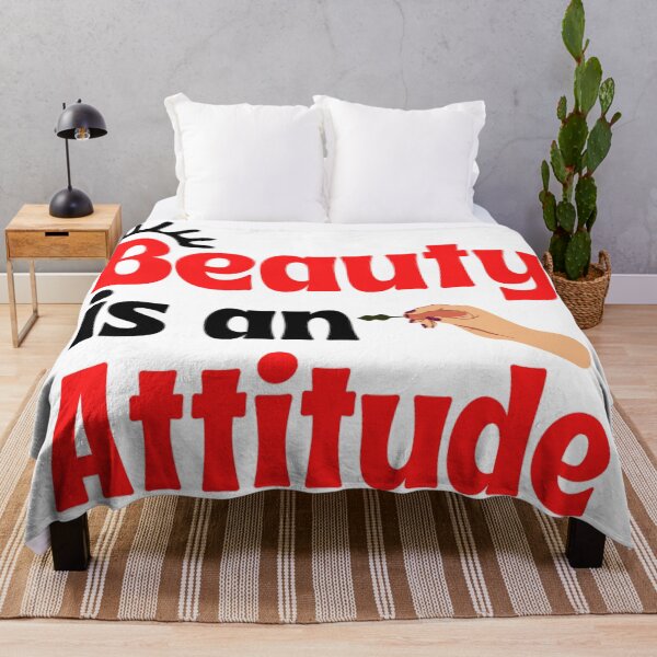 Item preview,  Beauty Is An Attitude Funny Sarcastic Beauty Quotes Lovers  designed and sold by chetan786.