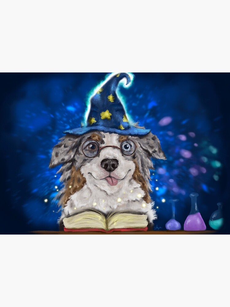 "Wizard dog " Poster for Sale by SkyeeDraws Redbubble