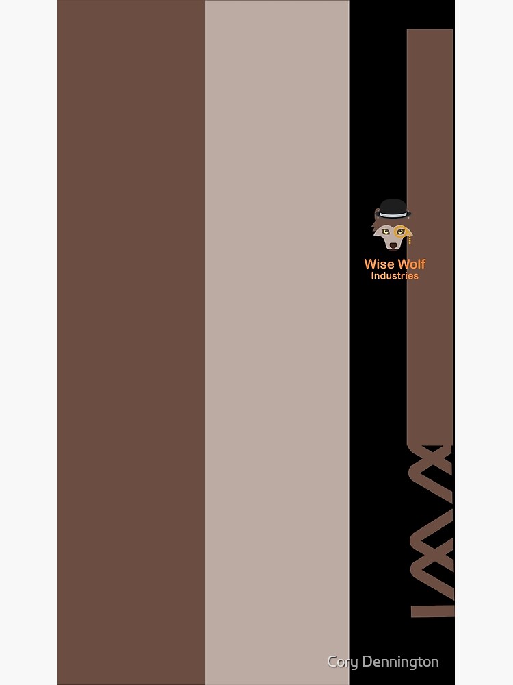 dark-brown-white-and-light-brown-striped-design-with-wwi-poster-for-sale-by-wise-wolf-inds