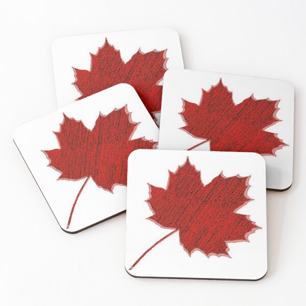Item preview, Xmas red black maple leave by Iritof designed and sold by iritof.