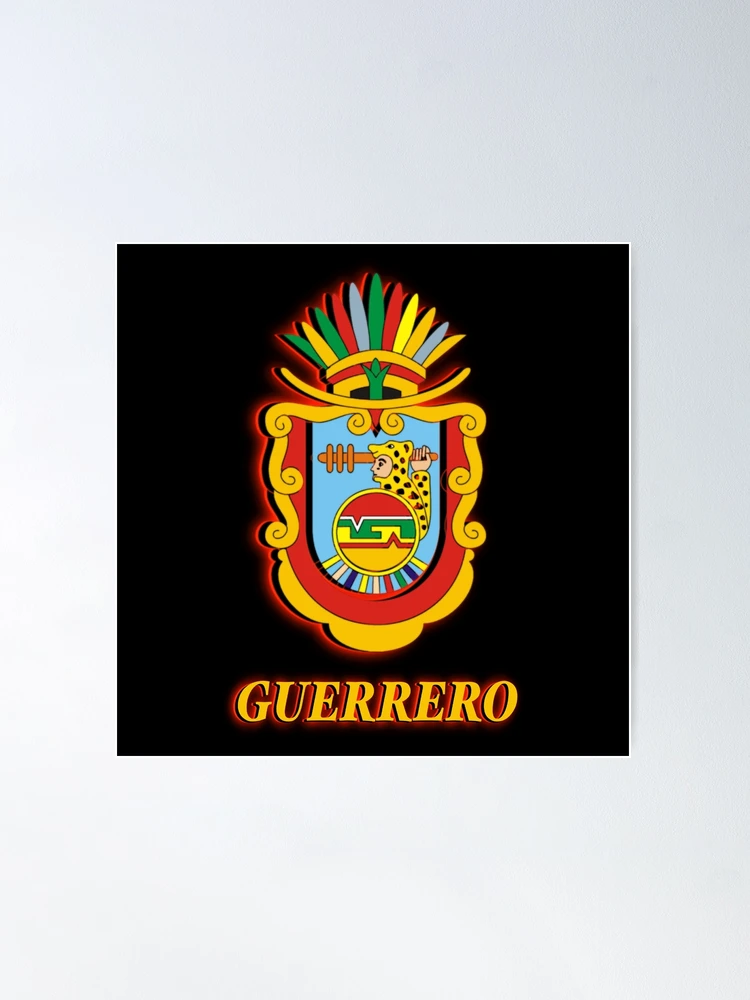 Coat of arms of beautiful state of Guerrero, Mexico