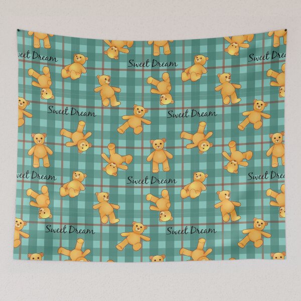Item preview, Plaid Bear Pattern designed and sold by Nadhieyo Yo.