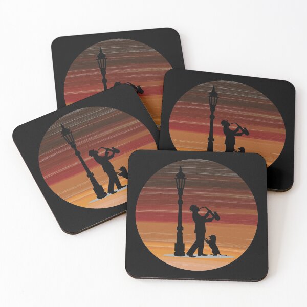 Item preview, Street singer and dog logo designed and sold by MANIMESH01.
