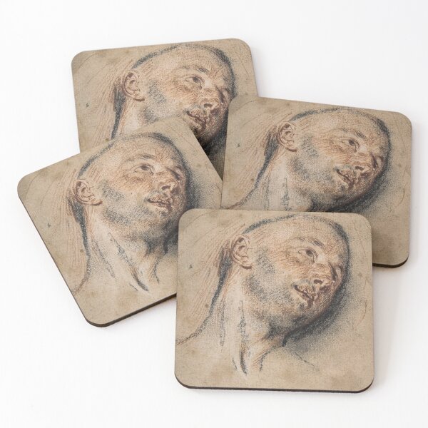 Item preview, Vintage Head of a Man by Antoine Watteau - Retouched designed and sold by autumnsspov.