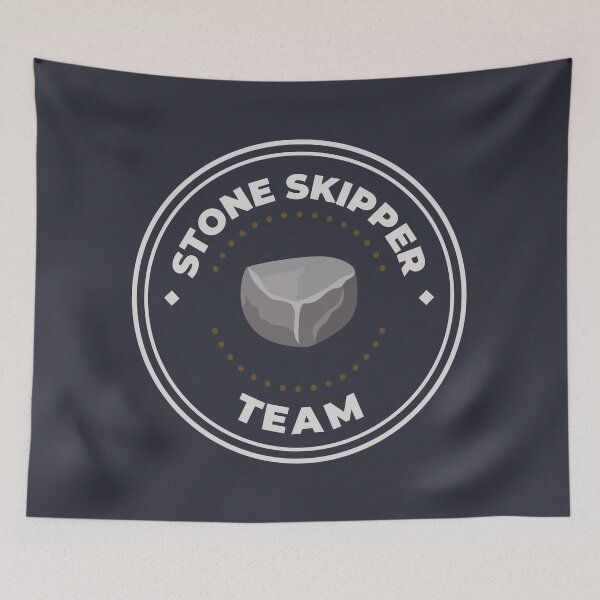 Item preview, Stone skipping team logo designed and sold by Morcawork.