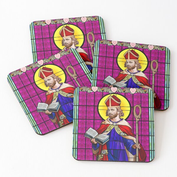 Item preview, Saint Valentine Stained Glass Window Design designed and sold by Anthony Seeker.