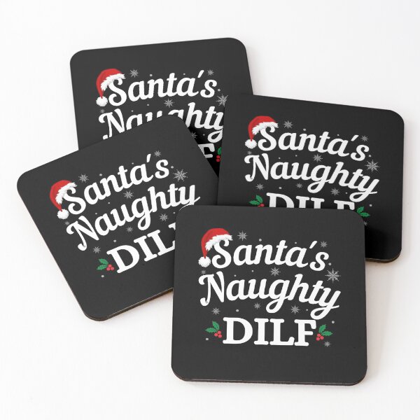 Item preview, Santas Naughty DILF - Funny Christmas - Gift for Hot Dads designed and sold by CaitU.
