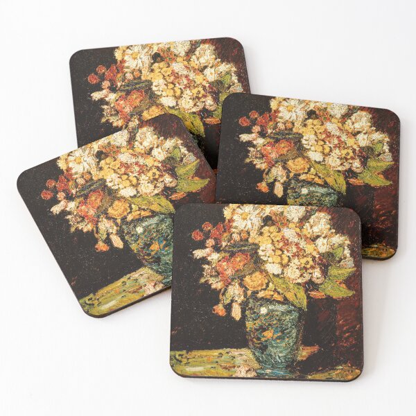 Item preview, Vintage Flowers in a Blue Vase by Adolphe Monticelli - Retouched designed and sold by autumnsspov.