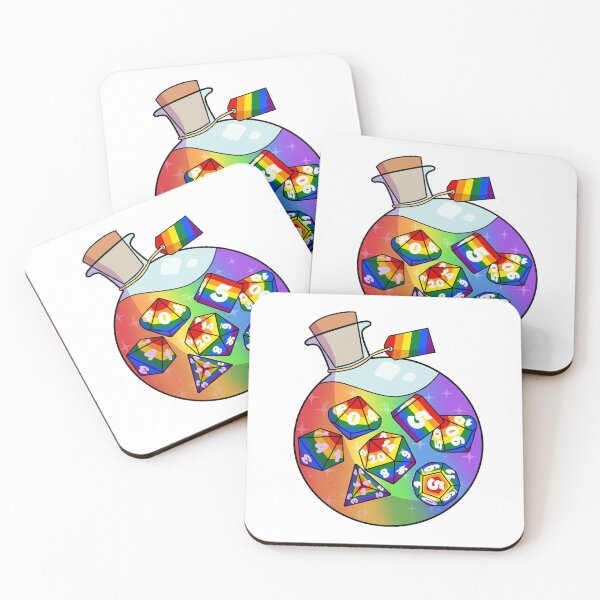 Item preview, LGBT+ Pride Dice Potion designed and sold by Lee Zeiman-Heider.