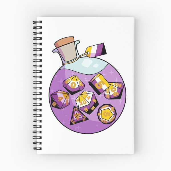 Item preview, Nonbinary Pride Dice Potion designed and sold by Lee Zeiman-Heider.