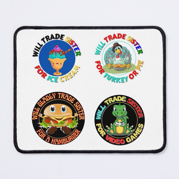 Item preview, Will Trade Sister Funny Sticker Pack designed and sold by RGRamsey.