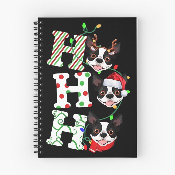 Item preview, Boston Terrier Ho Ho Ho Christmas  designed and sold by smallcatvn.