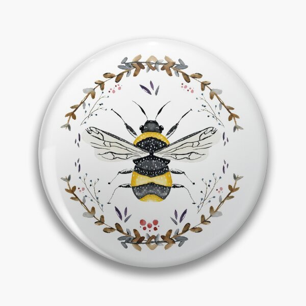 Item preview, Floral Watercolor Bee designed and sold by SiouxLove.