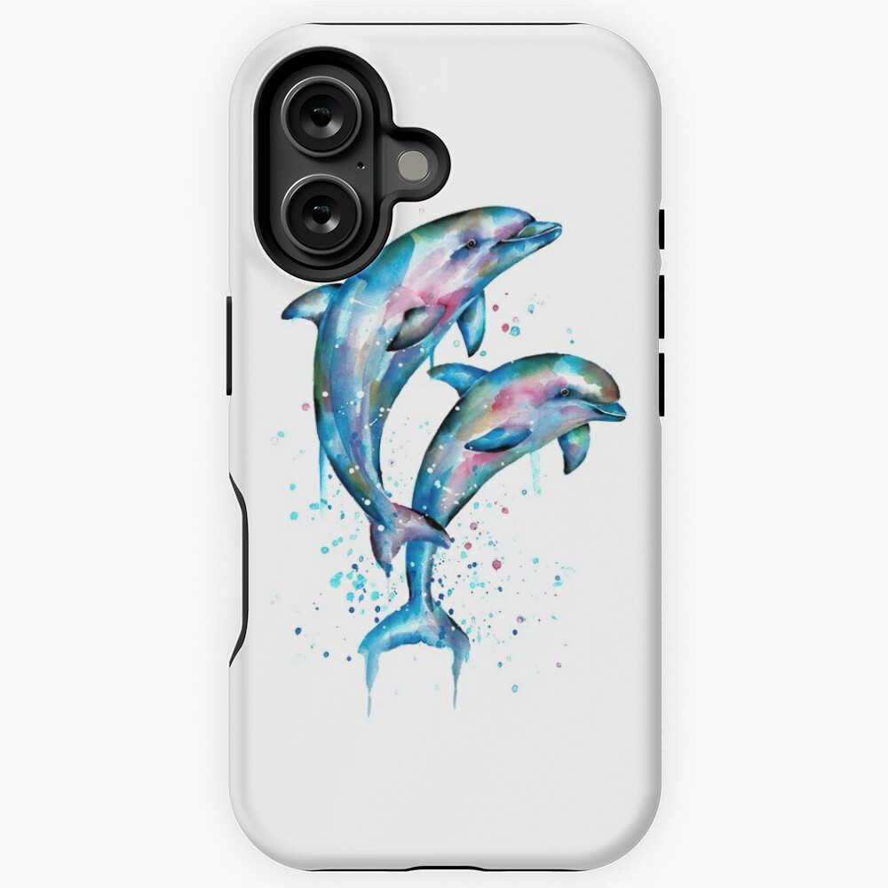Dolphin Watercolor Art