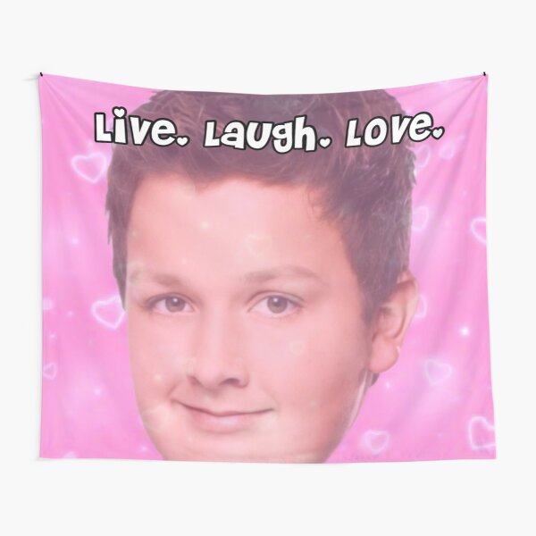 Gibby Live Laugh Love Tapestry for Sale by Gonzine Redbubble