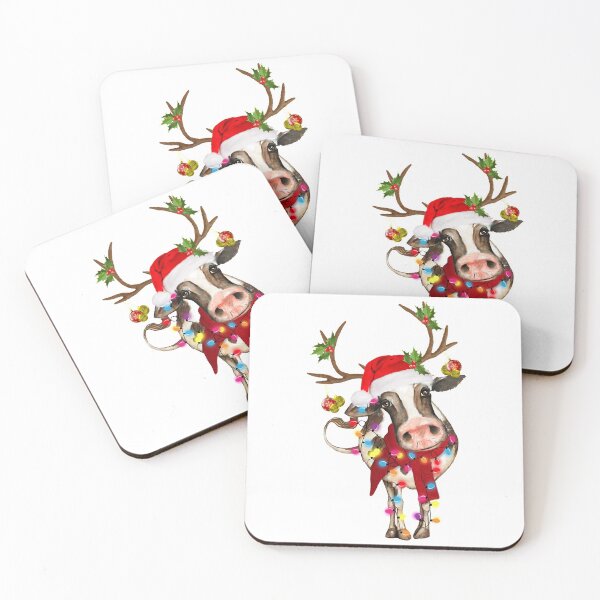 Item preview, Cow Gorgeous Reindeer Light Christmas designed and sold by smallcatvn.