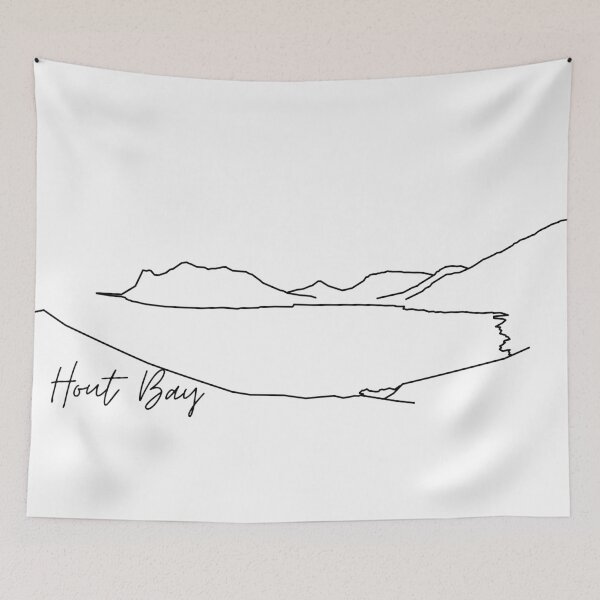 Item preview, Hout Bay line drawiing - Black and white  designed and sold by Marlienart.