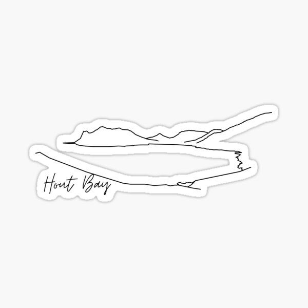 Item preview, Hout Bay line drawiing - Black and white  designed and sold by Marlienart.
