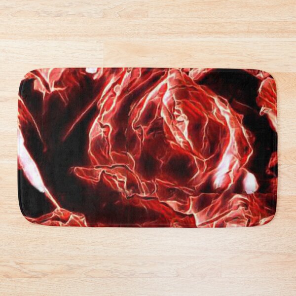 Item preview, roses, fiery red, monochrome, minimalism, abstract art, red, black, white designed and sold by Maria Mihailova.