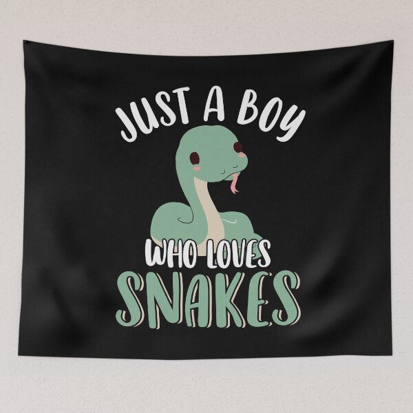 Item preview, Just A Boy Who Loves Snakes Cute Funny Pet Snake Python Boa designed and sold by MintedFresh.