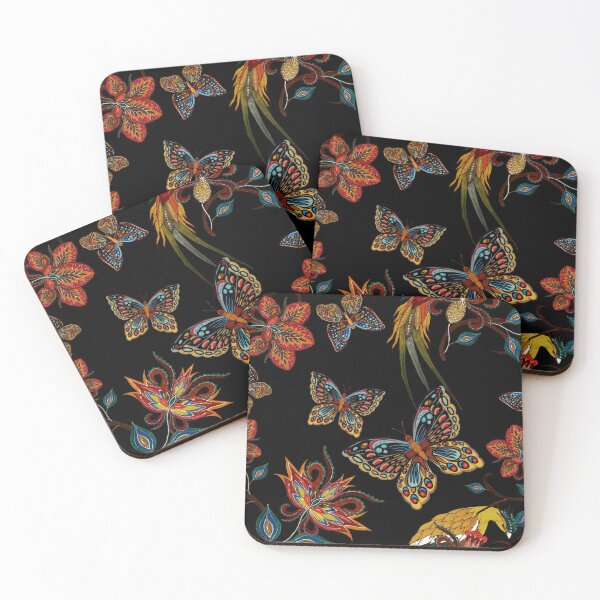Item preview, butterflies and birds in ethnic style designed and sold by lauricecmd.