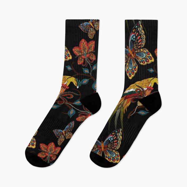 Item preview, butterflies and birds in ethnic style designed and sold by lauricecmd.