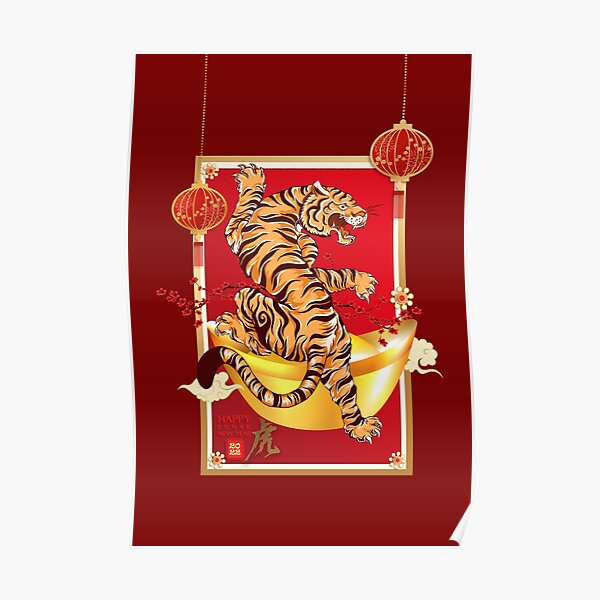 Chinese Zodiac Tiger 2022 Year Of The Tiger Scarf for Sale by taogiauco