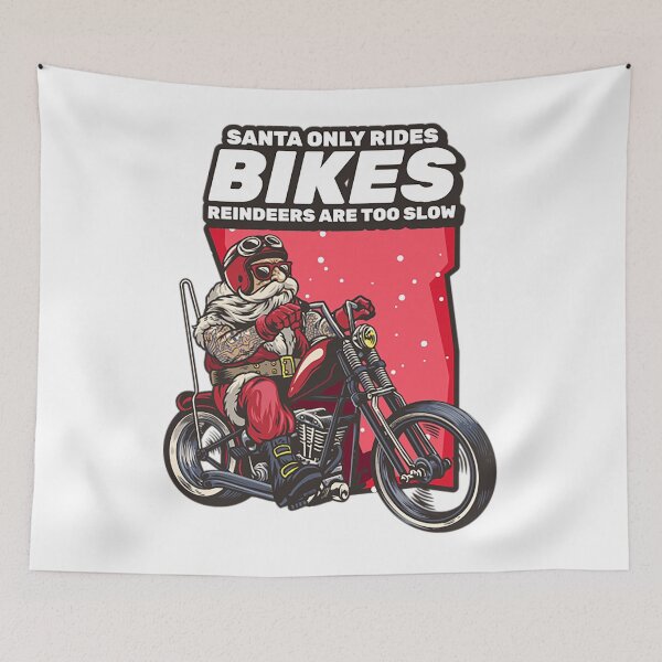 Item preview, Santa T-ShirtChristmas with a biker Santa Claus  designed and sold by AveBeacon.