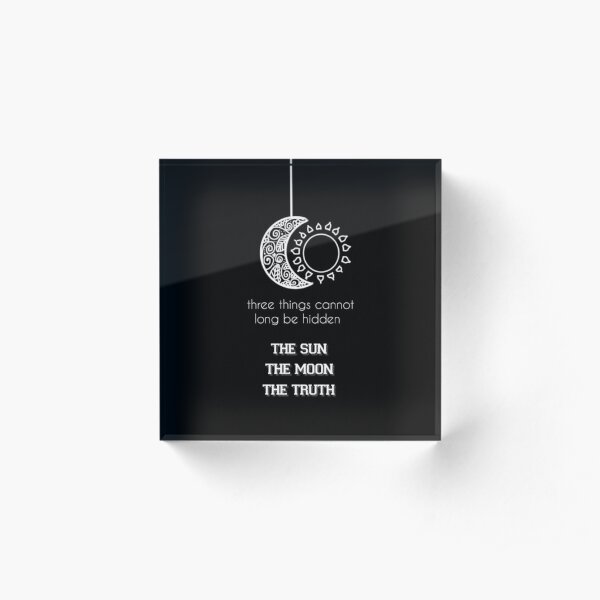 Supernatural - Teen Wolf Quote Acrylic Block